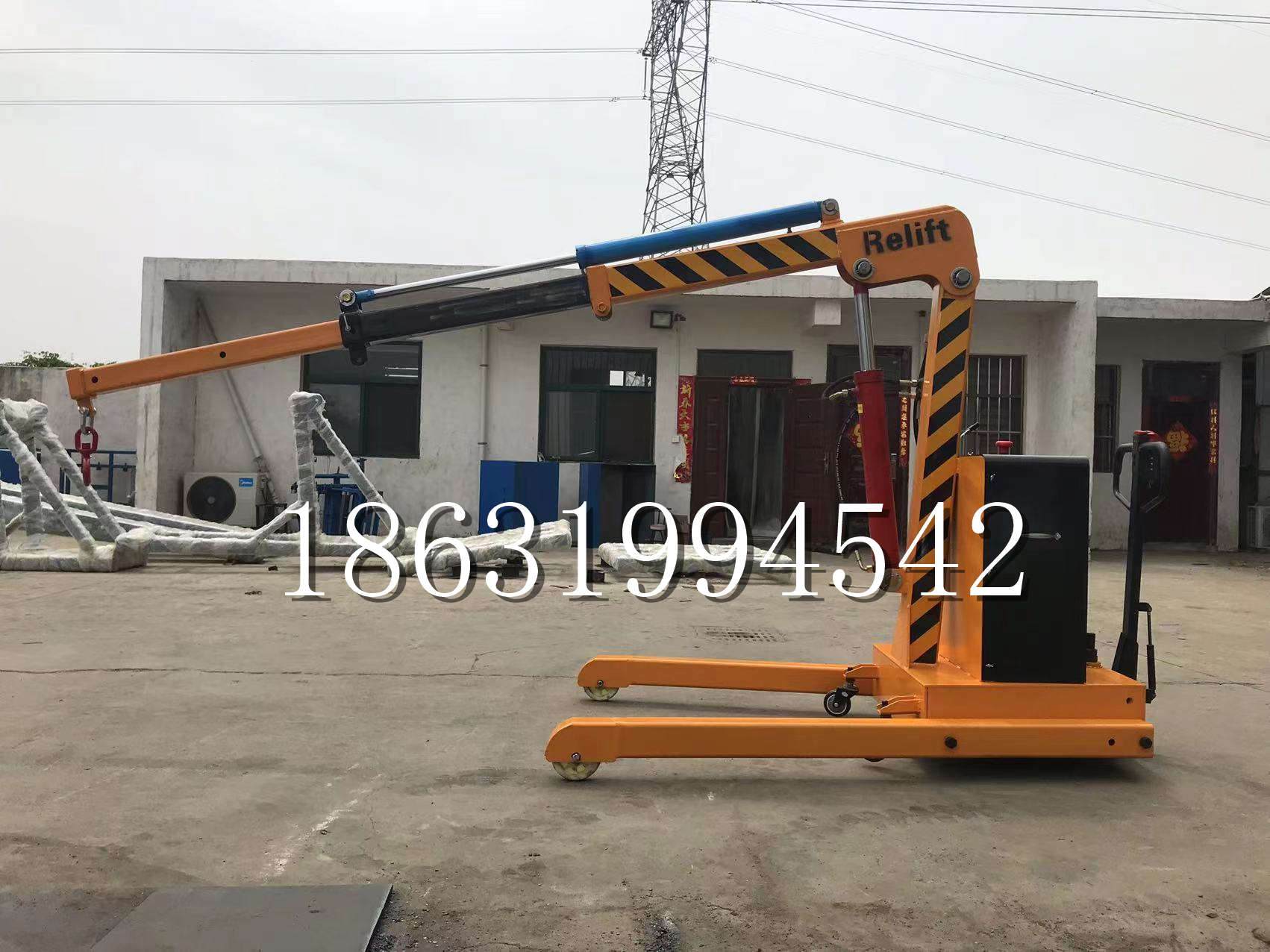 路北区久征定做3吨三轮随车吊 农用园林绿化移树吊 平板工程用小吊机